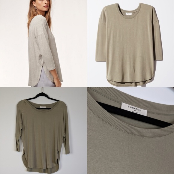 Aritzia Tops - Aritzia Babaton Norris tee olive green.